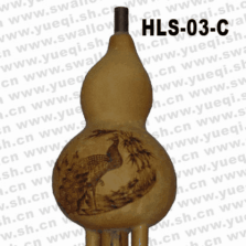 紅燕牌HLSO3-C手工孔雀烙畫花斑竹管C調專業葫蘆絲